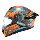 CAPACETE TEXX FECHADO SPIHE GEAR VERM AZUL 56