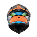 CAPACETE TEXX FECHADO SPIHE GEAR VERM AZUL 56