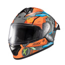 CAPACETE TEXX FECHADO SPIHE GEAR VERM AZUL 56