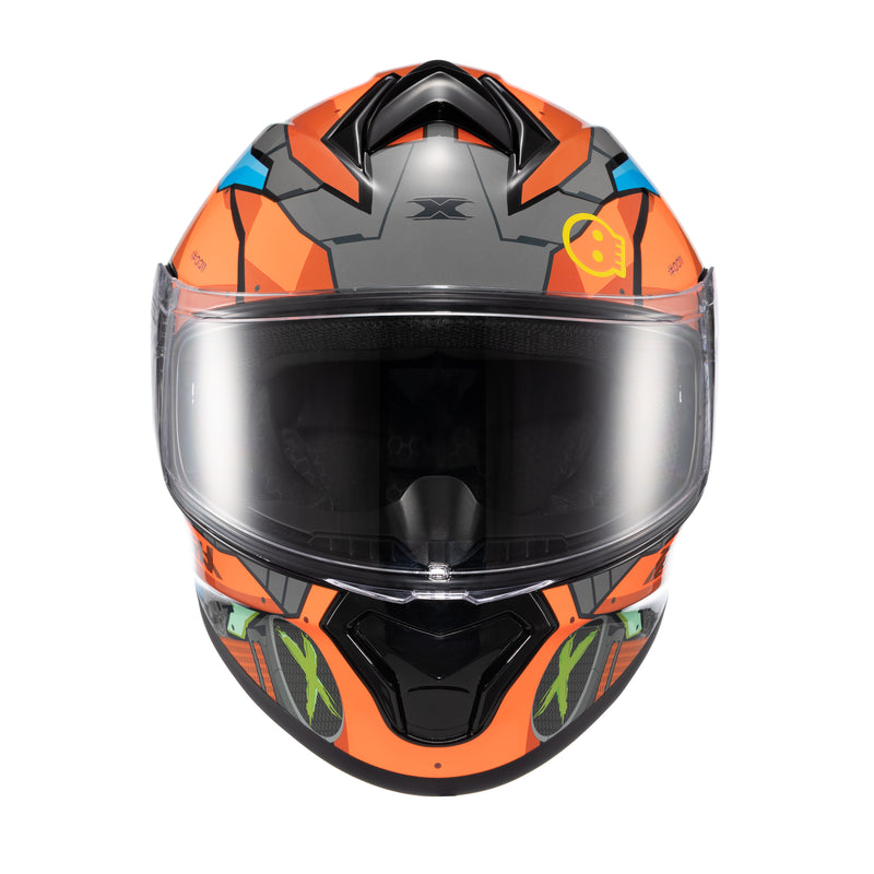 CAPACETE TEXX FECHADO SPIHE GEAR VERM AZUL 56