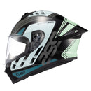 CAPACETE TEXX FECHADO SPIHE CUBE AZUL VERDE 58