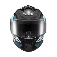CAPACETE TEXX FECHADO SPIHE CUBE AZUL VERDE 58