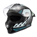 CAPACETE TEXX FECHADO SPIHE CUBE AZUL VERDE 58