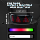 Lanterna Traseira LED para Capacete de Moto Programável App
