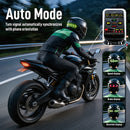 Lanterna Traseira LED para Capacete de Moto Programável App