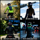 Lanterna Traseira LED para Capacete de Moto Programável App